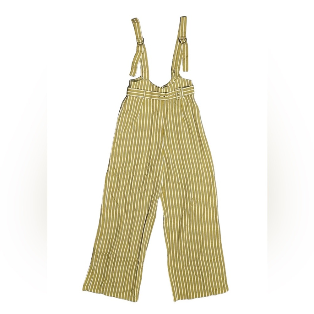 NWOT APeach Mustard Colored High Waisted Jumpsuit - Picture 1 of 13